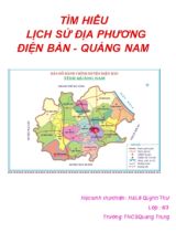Tìm hiểu lịch sử địa phương Điện Bàn - Quảng Nam - Hà Lê Quỳnh Thư